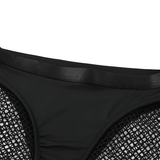 Women's High-Waisted See Through Panties / Fishnet Splice Cutout Legging Booty Shorts - EVE's SECRETS