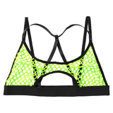 Women's Hollow Out Erotic Bra / Crop Top with Elastic Shoulder Straps Crisscross - EVE's SECRETS