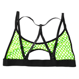 Women's Hollow Out Erotic Bra / Crop Top with Elastic Shoulder Straps Crisscross - EVE's SECRETS