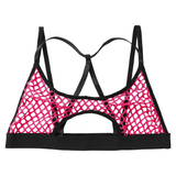 Women's Hollow Out Erotic Bra / Crop Top with Elastic Shoulder Straps Crisscross - EVE's SECRETS