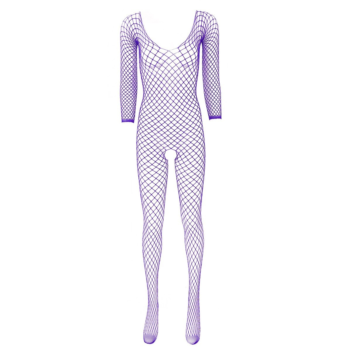 Women's Hollow Out Fishnet Bodysuit / Ladies Crotchless Bodystockings / Stretch Full Body Stockings - EVE's SECRETS
