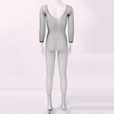 Women's Hollow Out Fishnet Bodysuit / Ladies Crotchless Bodystockings / Stretch Full Body Stockings - EVE's SECRETS