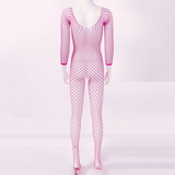 Women's Hollow Out Fishnet Bodysuit / Ladies Crotchless Bodystockings / Stretch Full Body Stockings - EVE's SECRETS