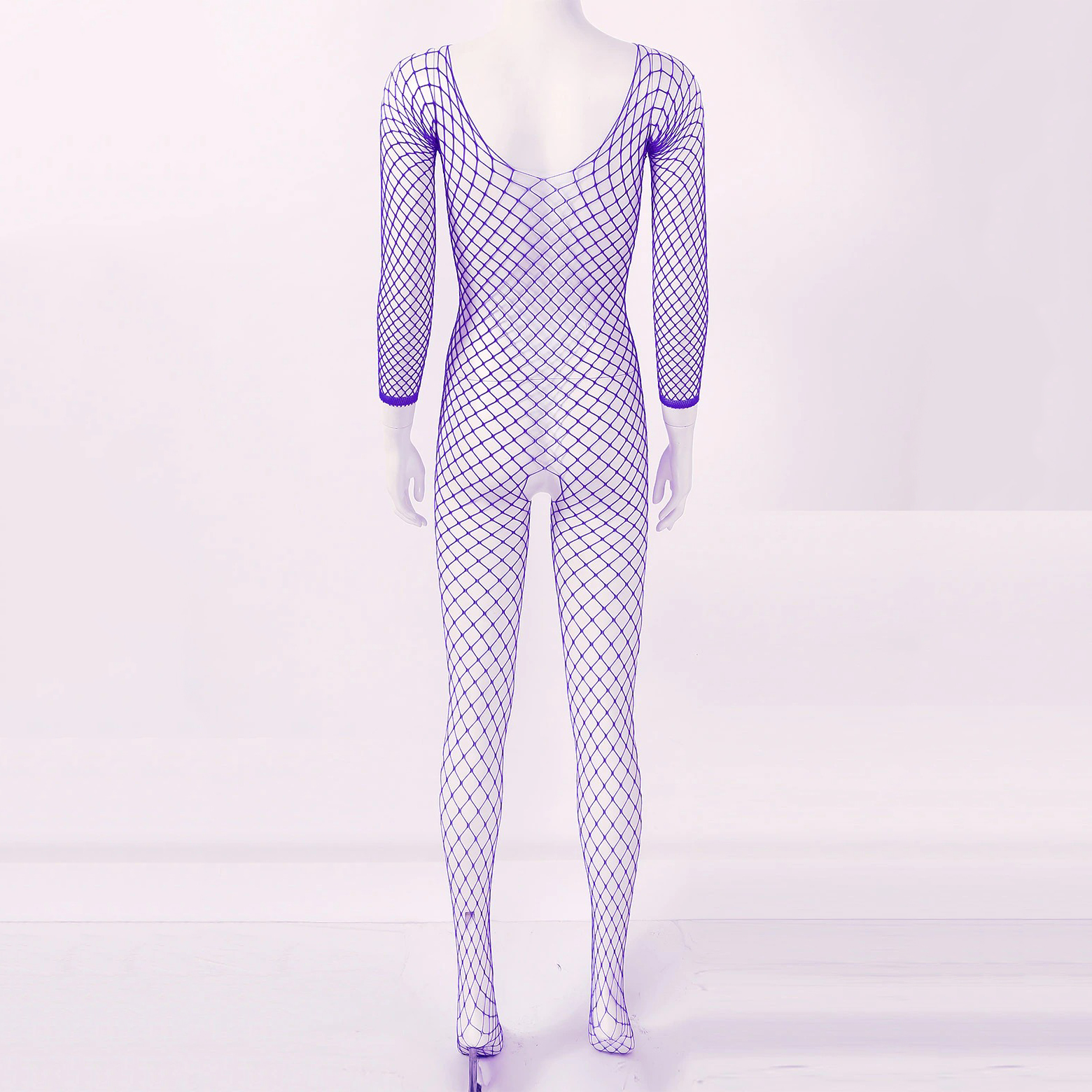 Women's Hollow Out Fishnet Bodysuit / Ladies Crotchless Bodystockings / Stretch Full Body Stockings - EVE's SECRETS