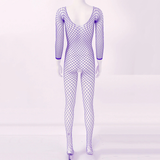Women's Hollow Out Fishnet Bodysuit / Ladies Crotchless Bodystockings / Stretch Full Body Stockings - EVE's SECRETS