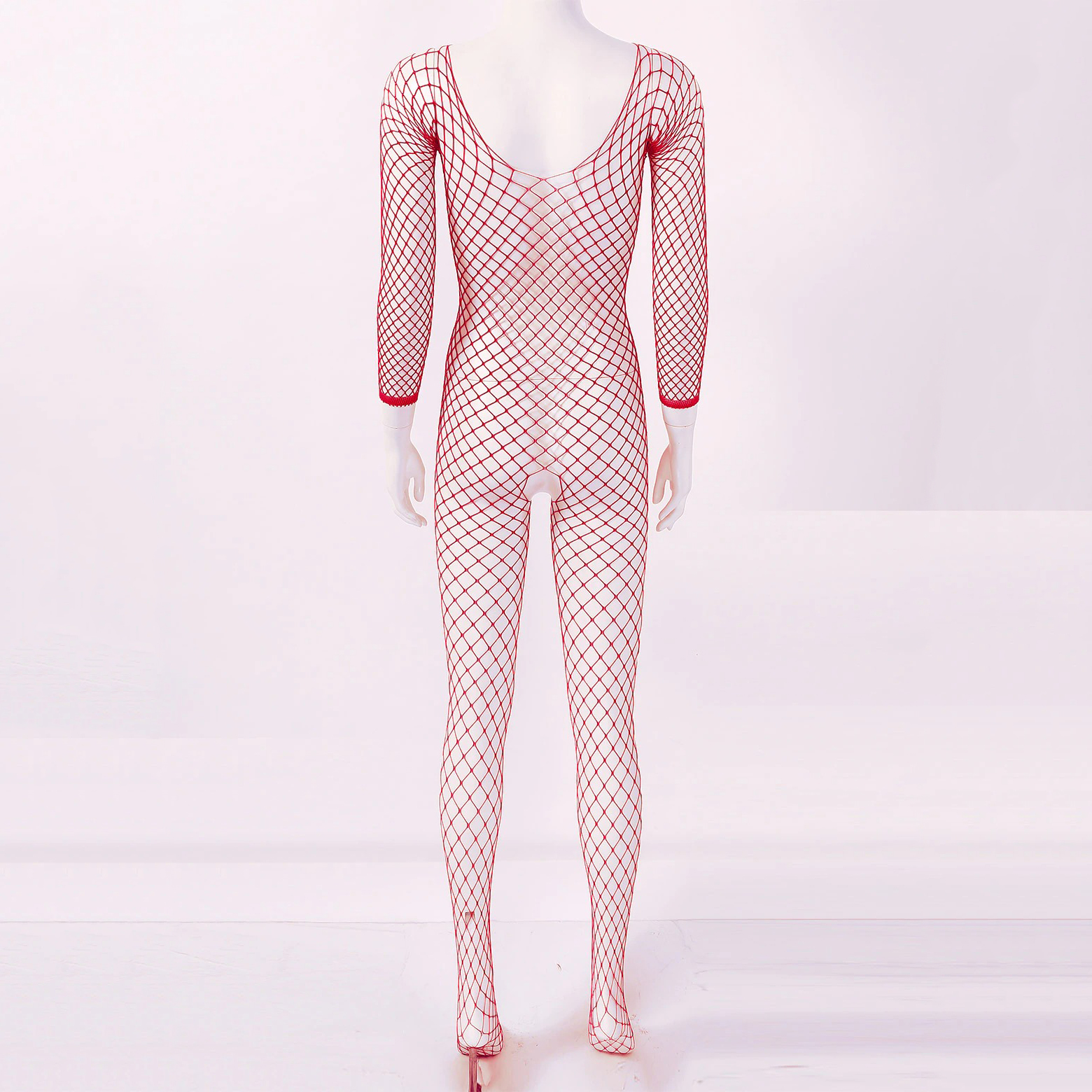 Women's Hollow Out Fishnet Bodysuit / Ladies Crotchless Bodystockings / Stretch Full Body Stockings - EVE's SECRETS