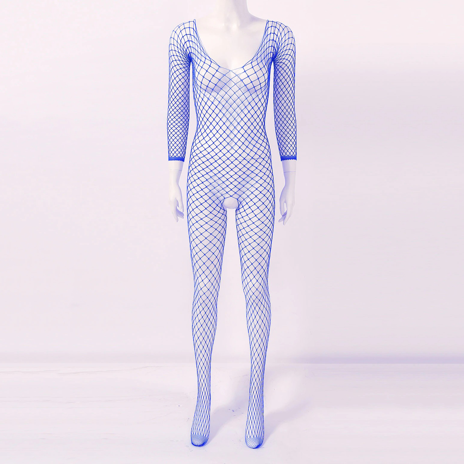 Women's Hollow Out Fishnet Bodysuit / Ladies Crotchless Bodystockings / Stretch Full Body Stockings - EVE's SECRETS