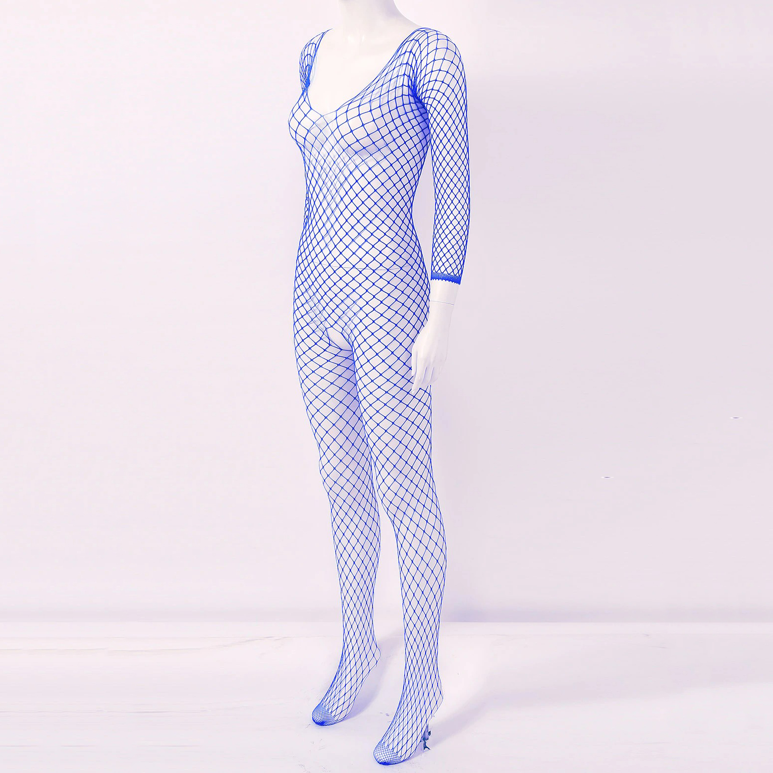 Women's Hollow Out Fishnet Bodysuit / Ladies Crotchless Bodystockings / Stretch Full Body Stockings - EVE's SECRETS