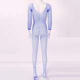 Women's Hollow Out Fishnet Bodysuit / Ladies Crotchless Bodystockings / Stretch Full Body Stockings - EVE's SECRETS
