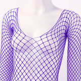 Women's Hollow Out Fishnet Bodysuit / Ladies Crotchless Bodystockings / Stretch Full Body Stockings - EVE's SECRETS