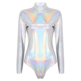 Women's Holographic Bodysuit with Long Sleeve / Sexy Swimsuit for Ladies - EVE's SECRETS