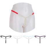 Women's Hot Erotic Lingerie / Mini Bikini with Pearls / Seductive Open Crotch Panties - EVE's SECRETS