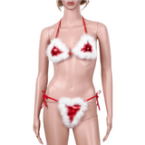 Women's Hot Sexy Christmas Lingerie Costume / G-String Tie-On Erotic Santa Nightwear - EVE's SECRETS