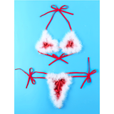Women's Hot Sexy Christmas Lingerie Costume / G-String Tie-On Erotic Santa Nightwear - EVE's SECRETS