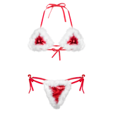 Women's Hot Sexy Christmas Lingerie Costume / G-String Tie-On Erotic Santa Nightwear - EVE's SECRETS