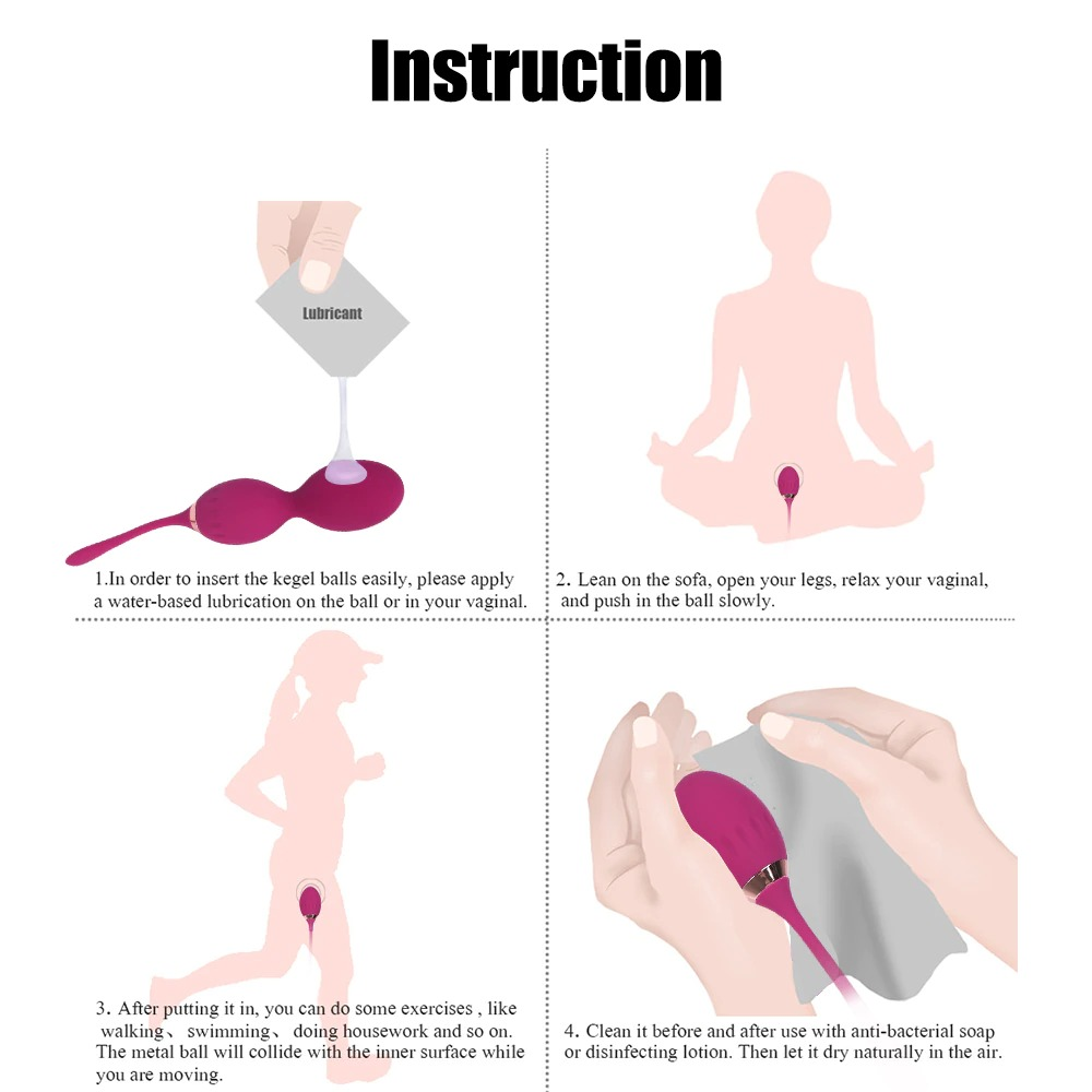 Women's Kegel Balls / Female Vagina Exerciser / Adult Sex Toys / Silicone G-Spot Massager - EVE's SECRETS