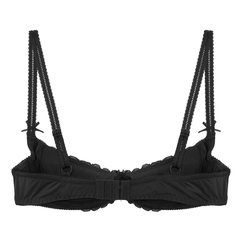 Women's Lace 1/2 Cup Bra / Exotic Push Up Brassiere / Female Adjustable Straps Lingerie - EVE's SECRETS