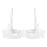 Women's Lace 1/2 Cup Bra / Exotic Push Up Brassiere / Female Adjustable Straps Lingerie - EVE's SECRETS