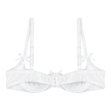 Women's Lace 1/2 Cup Bra / Exotic Push Up Brassiere / Female Adjustable Straps Lingerie - EVE's SECRETS