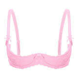 Women's Lace Shelf Bra / Exotic Brassiere / Female Adjustable Straps Lingerie - EVE's SECRETS