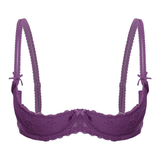 Women's Lace Shelf Bra / Exotic Brassiere / Female Adjustable Straps Lingerie - EVE's SECRETS
