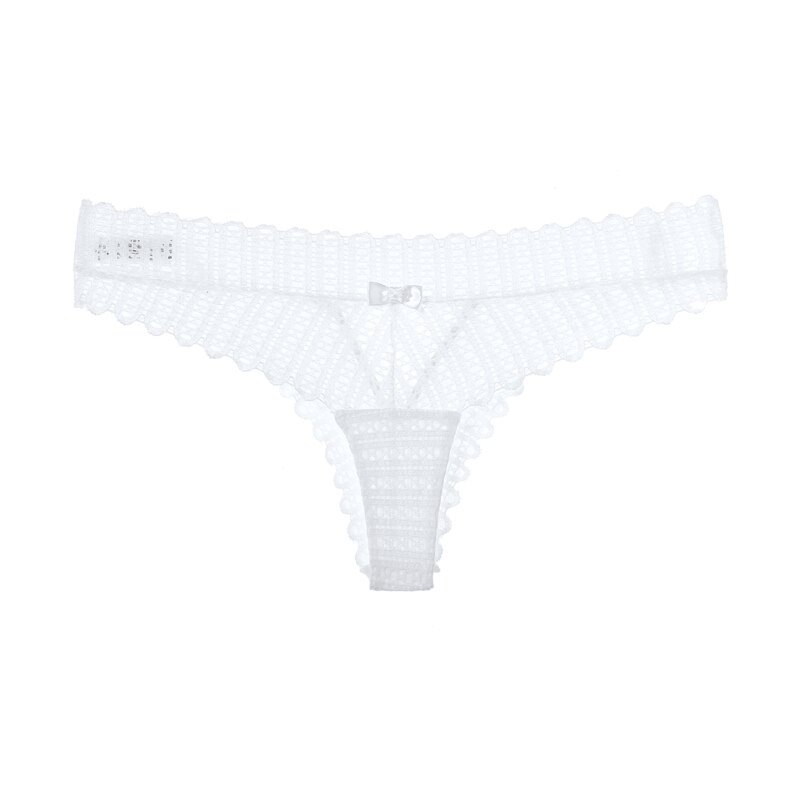 Women's Lace Panties with Cute Little Bow / Low-waist Sexy G-strings / Female Tempting Underwear - EVE's SECRETS