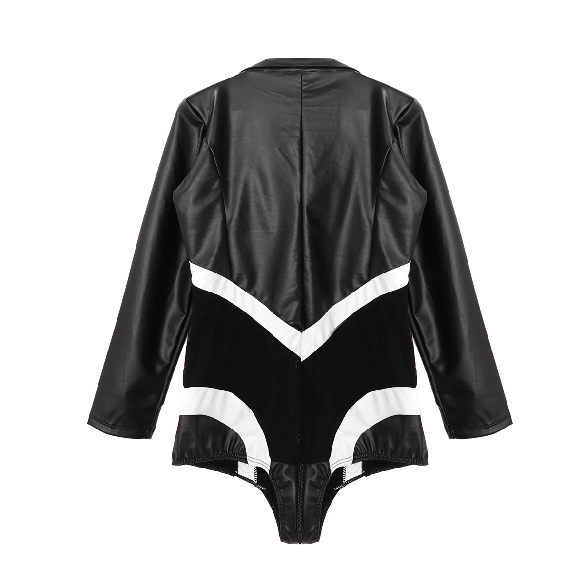 Women's Latex Catsuit See Through Mesh / Wetlook Long Sleeve Costume - EVE's SECRETS