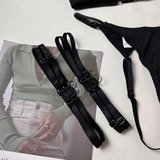 Women's Lingerie Sets / Sexy Female O-Neck Collar Open Chest Bras / Erotic High Waist Panties - EVE's SECRETS