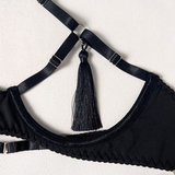 Women's Lingerie Sets / Sexy Female O-Neck Collar Open Chest Bras / Erotic High Waist Panties - EVE's SECRETS