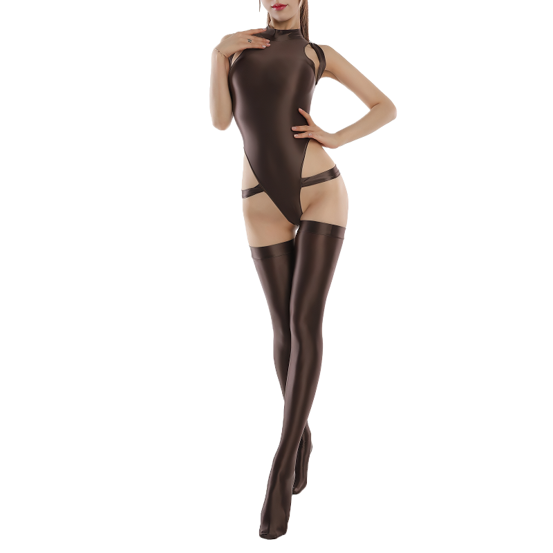 Women's Long Sleeve Nylon Body Jumpsuit / One-Piece Leotard Tights Leggings Trousers - EVE's SECRETS