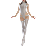 Women's Long Sleeve Nylon Body Jumpsuit / One-Piece Leotard Tights Leggings Trousers - EVE's SECRETS