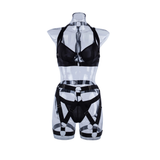 Women's Luxury Lingerie 3-Pieces Set / Bra with Panty and Garters / Sexy Ladies Underwear - EVE's SECRETS
