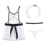 Women's Maid Costume / Erotic Lace Female Clothing / Sexy Role-Playing Games Lingerie - EVE's SECRETS