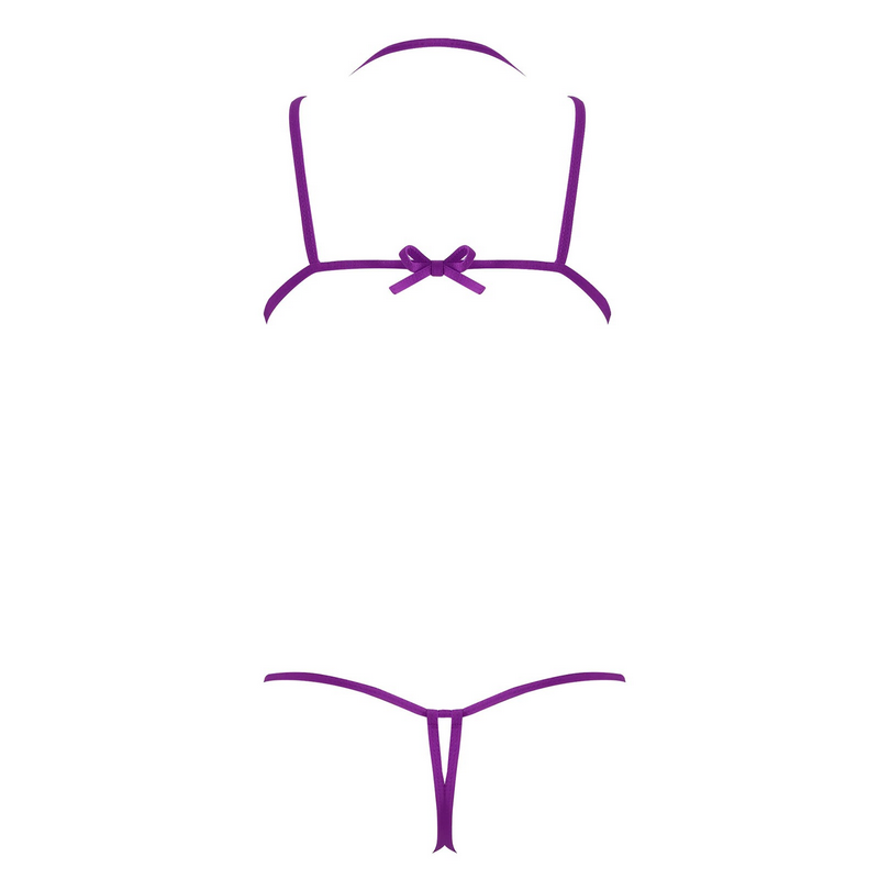Women's Mesh Crotchless Bodysuit with Open Bust / Erotic Outfits for Women - EVE's SECRETS