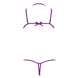 Women's Mesh Crotchless Bodysuit with Open Bust / Erotic Outfits for Women - EVE's SECRETS