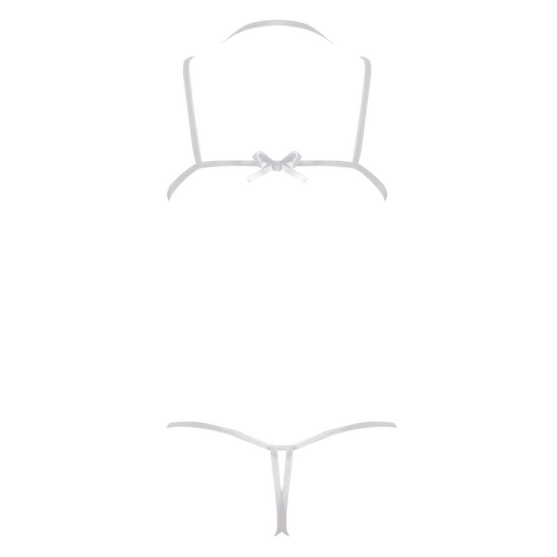 Women's Mesh Crotchless Bodysuit with Open Bust / Erotic Outfits for Women - EVE's SECRETS