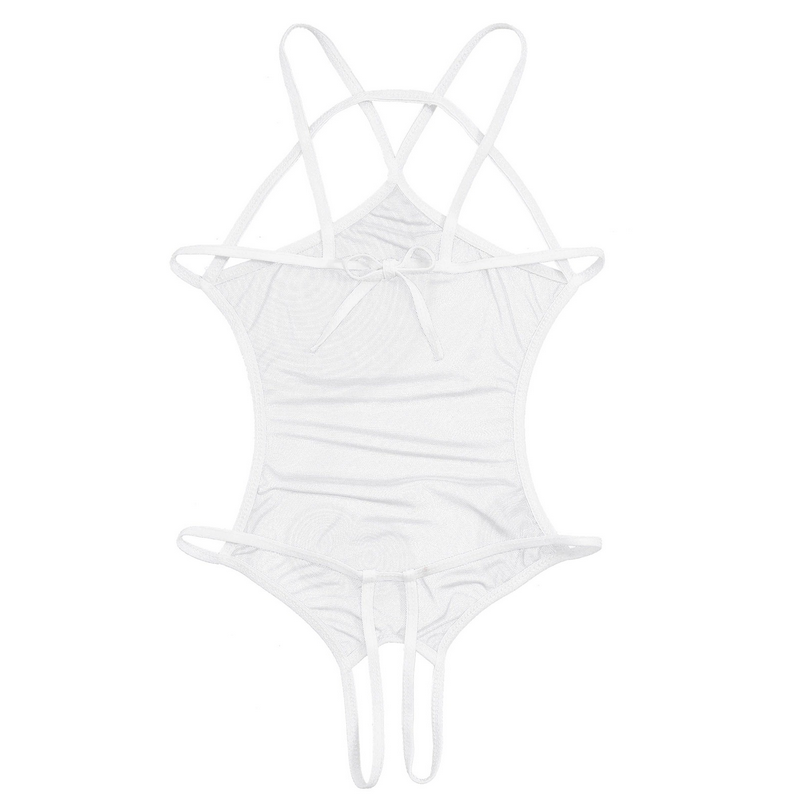 Women's Mesh Crotchless Bodysuit with Open Bust / Erotic Outfits for Women - EVE's SECRETS