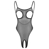 Women's Mesh Crotchless Catsuit with Nipples Holes / Female Erotic Lingerie - EVE's SECRETS
