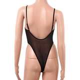 Women's Mesh Crotchless Catsuit with Nipples Holes / Female Erotic Lingerie - EVE's SECRETS