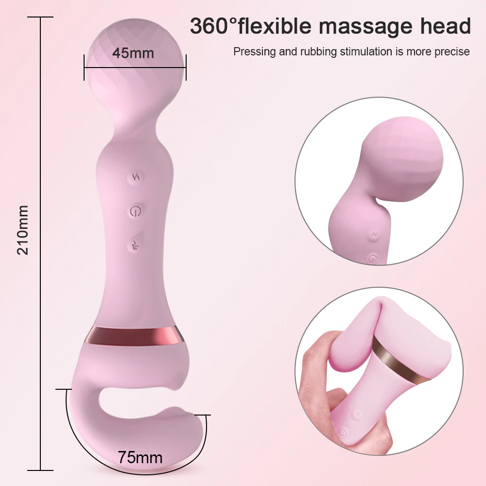 Women's Powerful Wand-Vibrator of 20 Modes / Female Stimulator Clitoris & Massager G-Spot - EVE's SECRETS