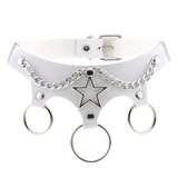 Women's PU Leather Choker with Metal Decorations / BDSM Sexy Necklace - EVE's SECRETS