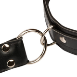 Women's PU Leather Reverse BDSM Bondage / Adjustable Handcuffs with Neck Collar - EVE's SECRETS