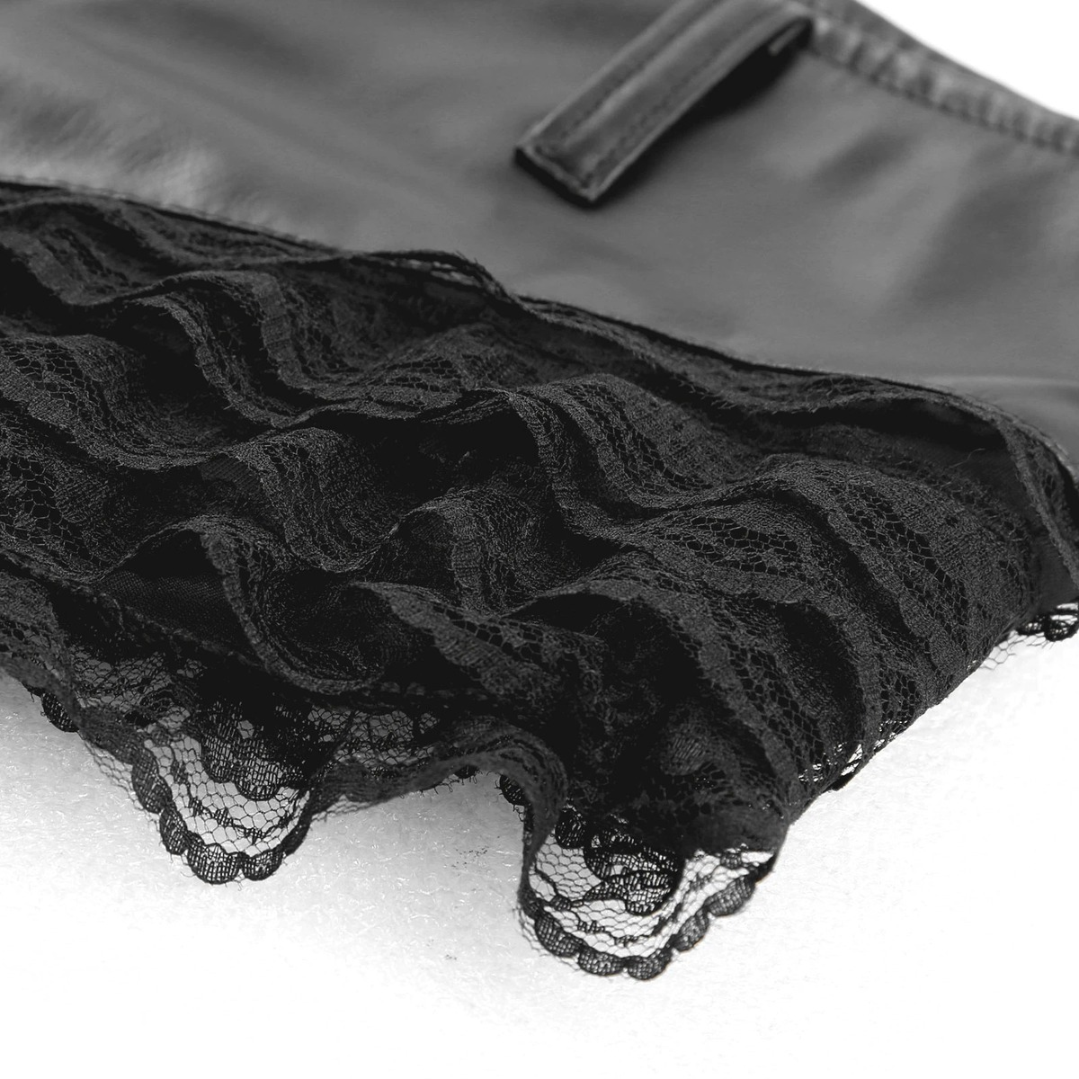 Women's PU Leather Shorts with Low Waist / Ladies Sexy Lace Shorts for Adult - EVE's SECRETS