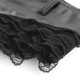 Women's PU Leather Shorts with Low Waist / Ladies Sexy Lace Shorts for Adult - EVE's SECRETS
