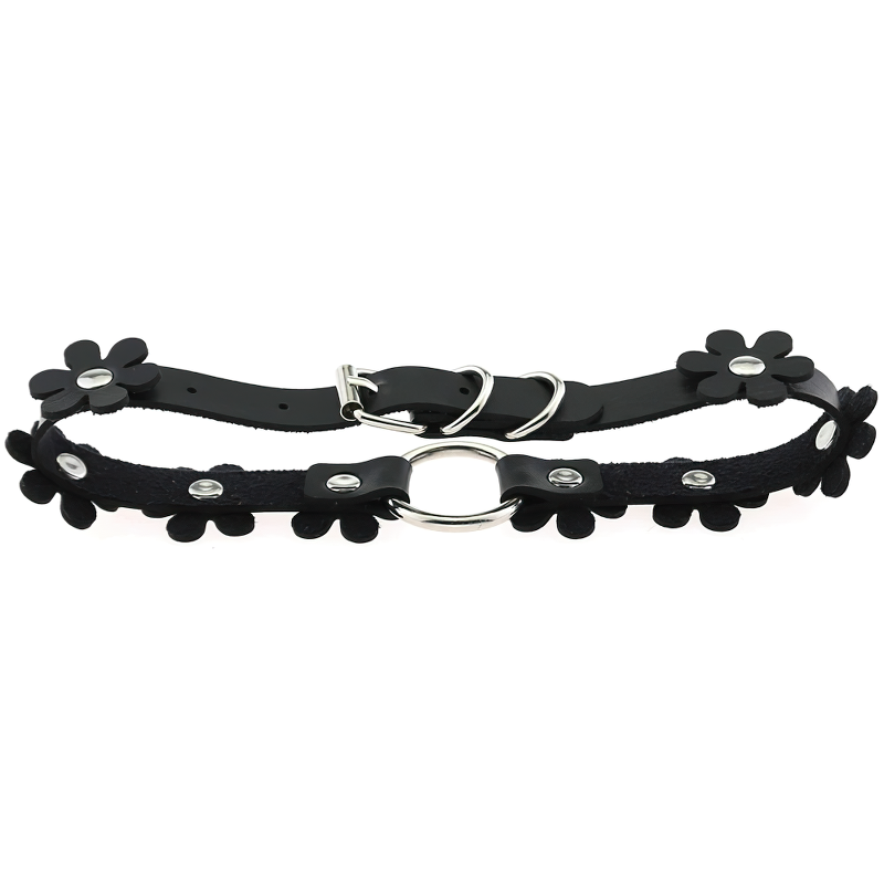 Women's Punk Choker Necklace / PU Leather Flower Festival Jewelry Accessories - EVE's SECRETS