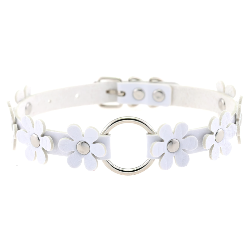 Women's Punk Choker Necklace / PU Leather Flower Festival Jewelry Accessories - EVE's SECRETS