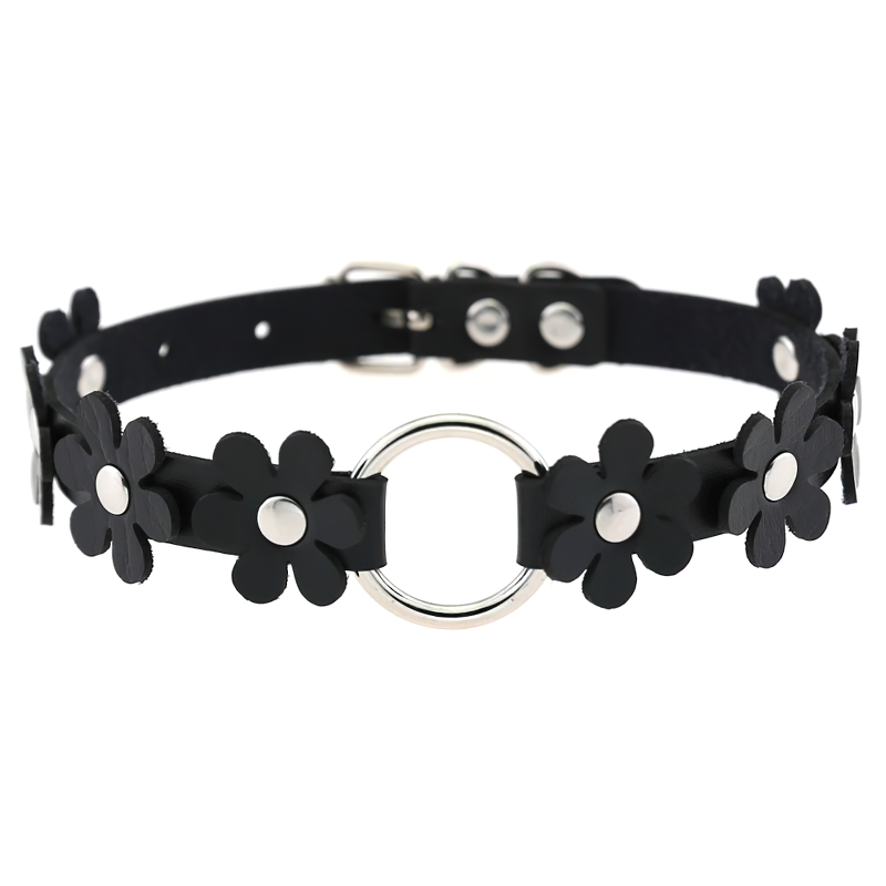 Women's Punk Choker Necklace / PU Leather Flower Festival Jewelry Accessories - EVE's SECRETS