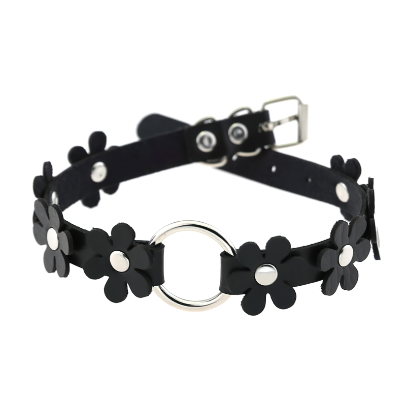 Women's Punk Choker Necklace / PU Leather Flower Festival Jewelry Accessories - EVE's SECRETS