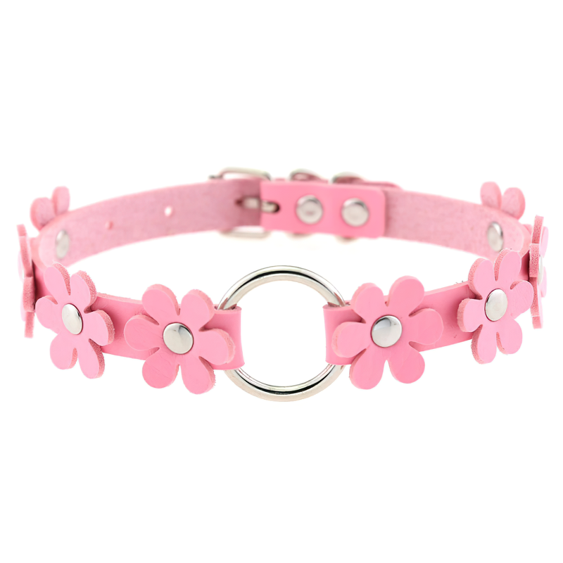 Women's Punk Choker Necklace / PU Leather Flower Festival Jewelry Accessories - EVE's SECRETS