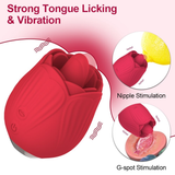 Women's Rose Clitoral Vibrator / Original Design Female Licking Stimulator / Sex Toys for Women - EVE's SECRETS